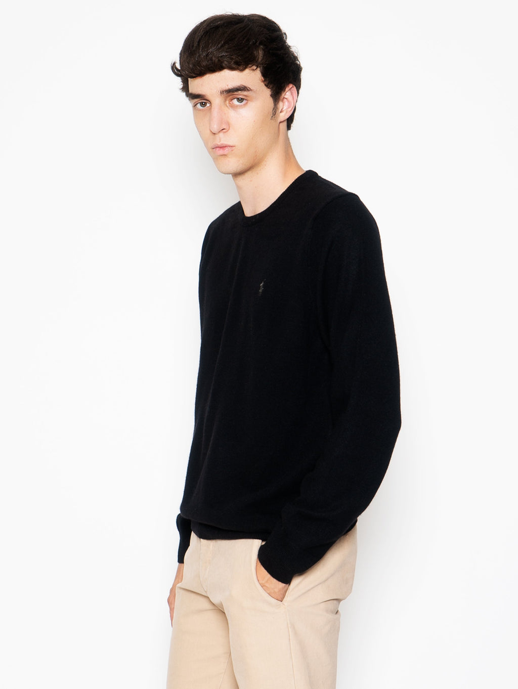 2026 New Arrival Maglia Girocollo in Lana Nero
