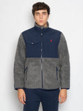 2026 New Arrival Felpa in Pile a Pelo Lungo Grigio/Blu