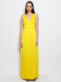 2026 New Arrival Abito Lungo Stile Impero Giallo
