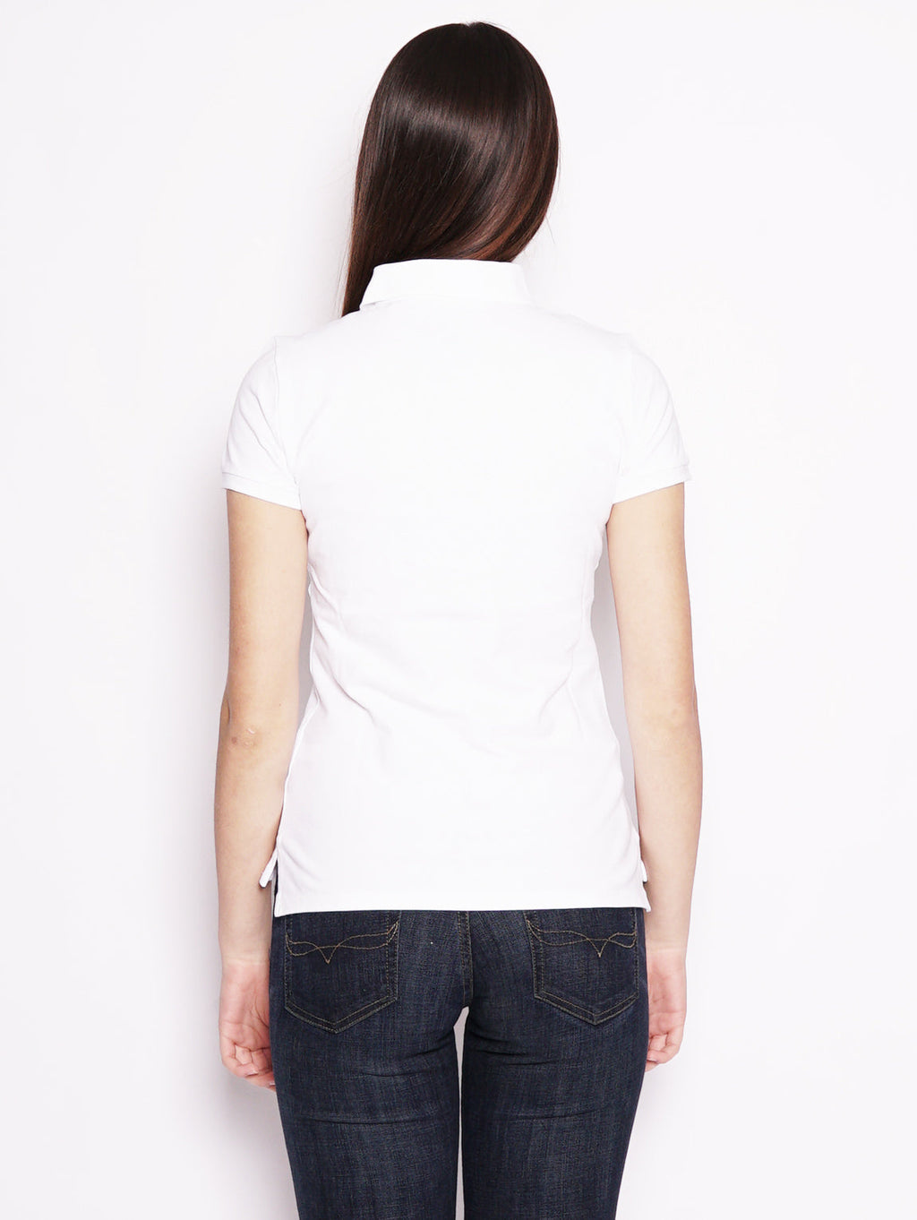 2026 New Arrival Polo stretch Slim-Fit Bianco