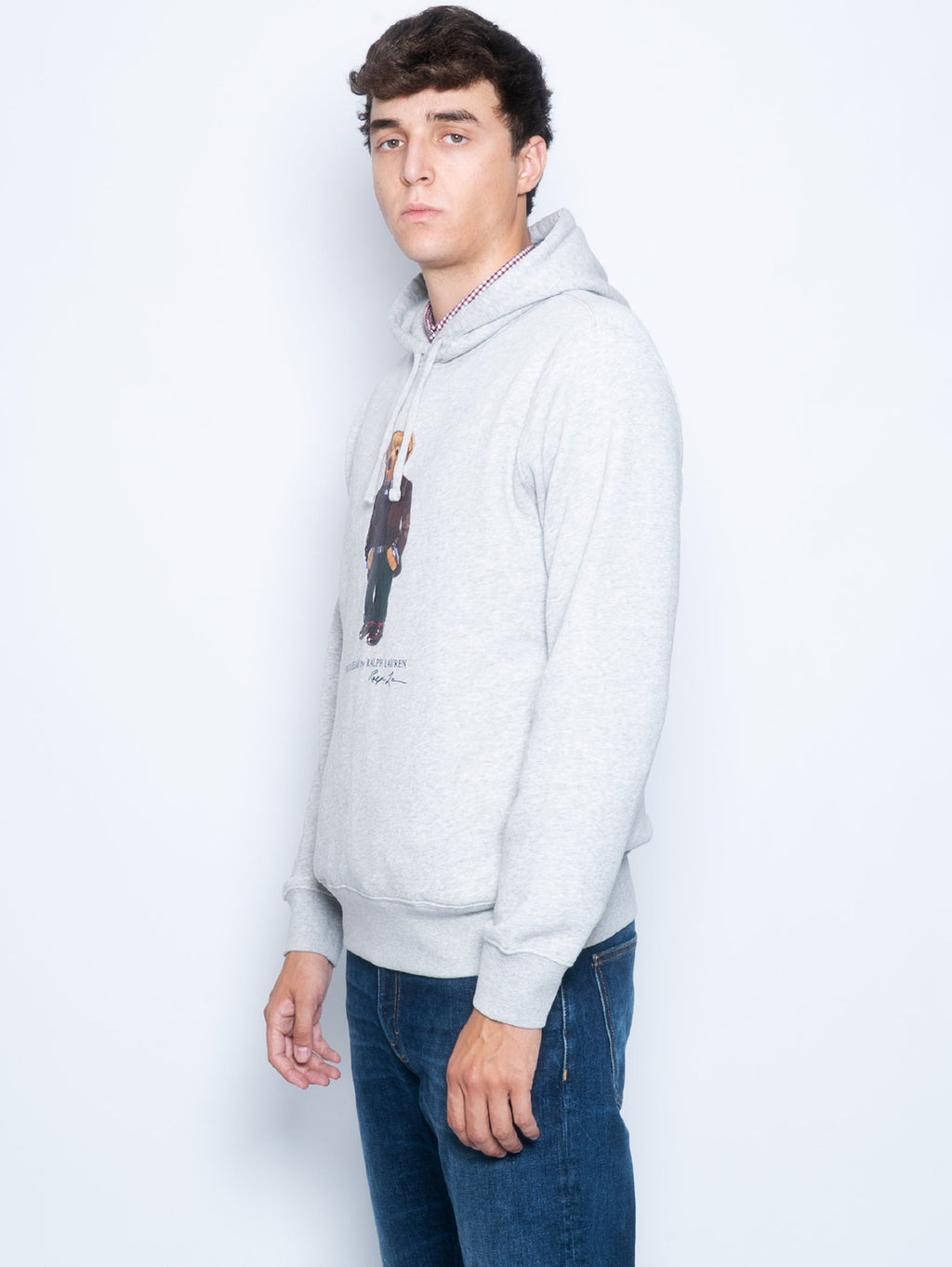 2026 New Arrival Felpa con Cappuccio Polo Bear Grigio