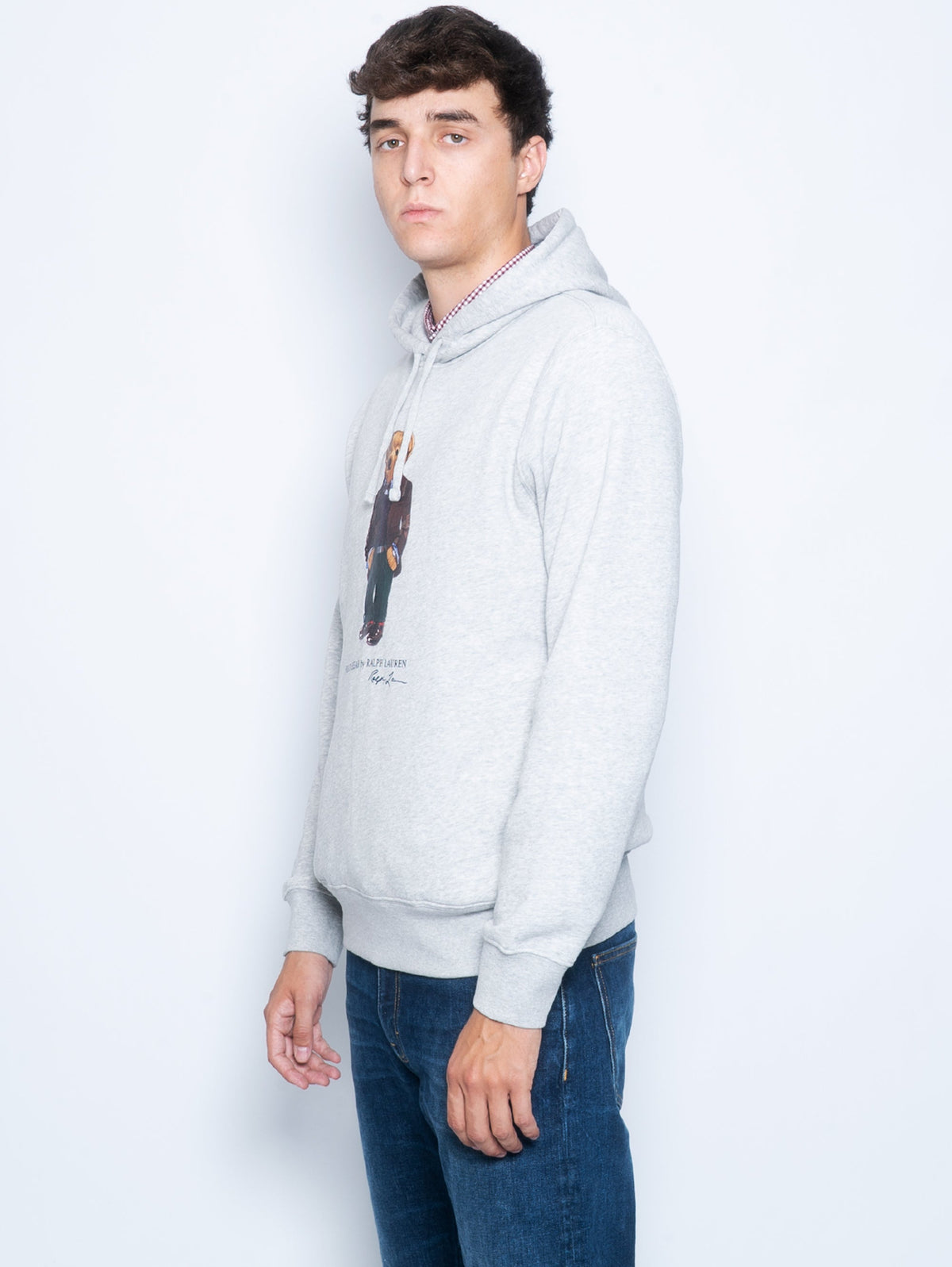 2026 New Arrival Felpa con Cappuccio Polo Bear Grigio