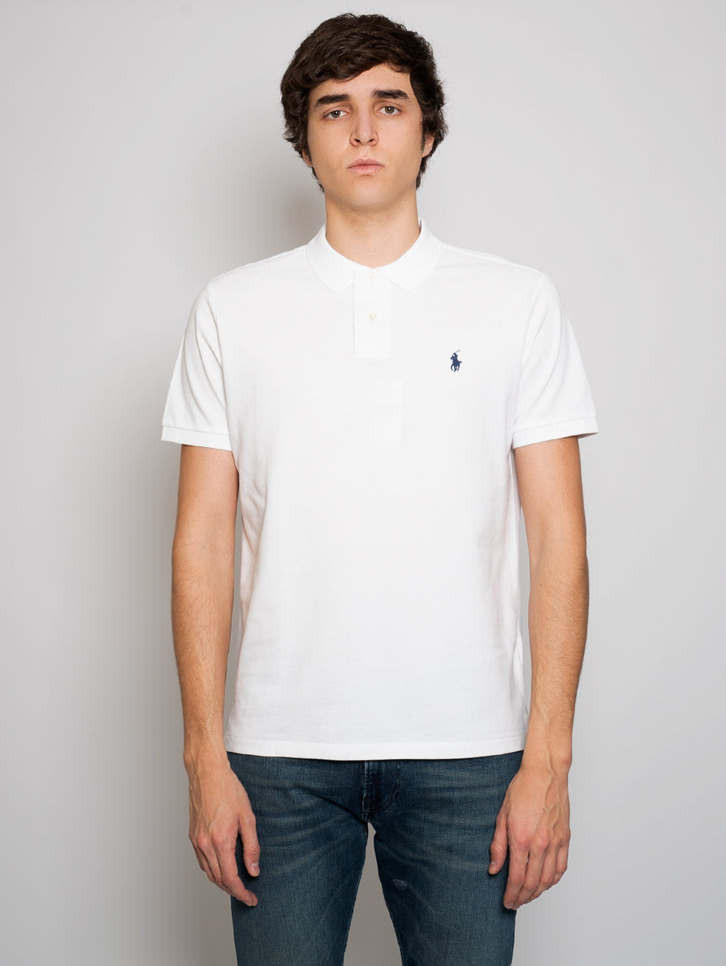 2026 New Arrival Polo in Cotone Custom Slim Fit Bianco