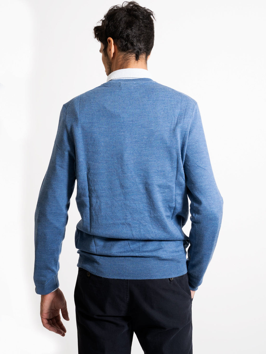 2026 New Arrival Maglia in Lana Extrafine Blu