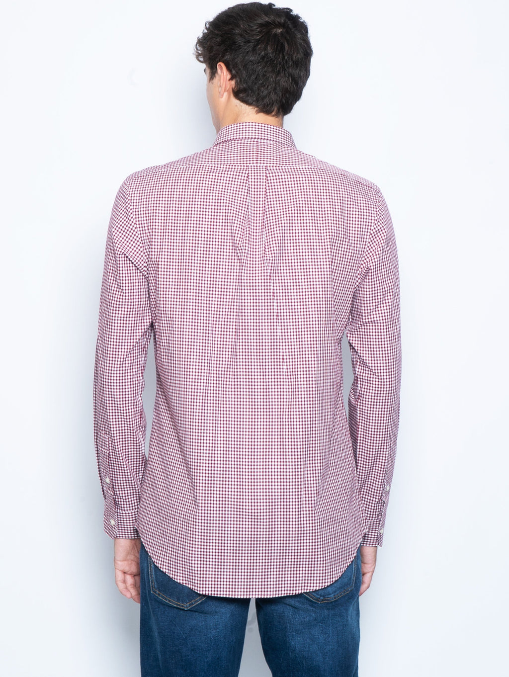2026 New Arrival Camicia a Quadretti Bianco/Bordò