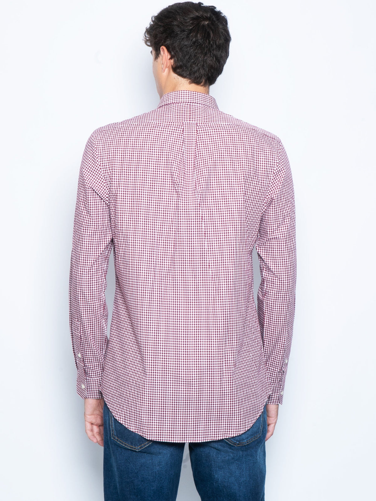2026 New Arrival Camicia a Quadretti Bianco/Bordò