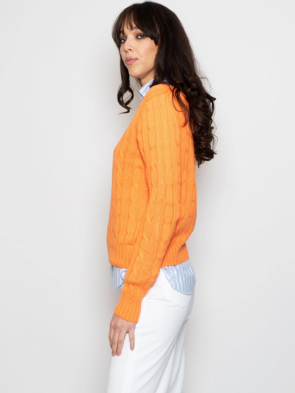 2026 New Arrival Maglia a Trecce Arancione