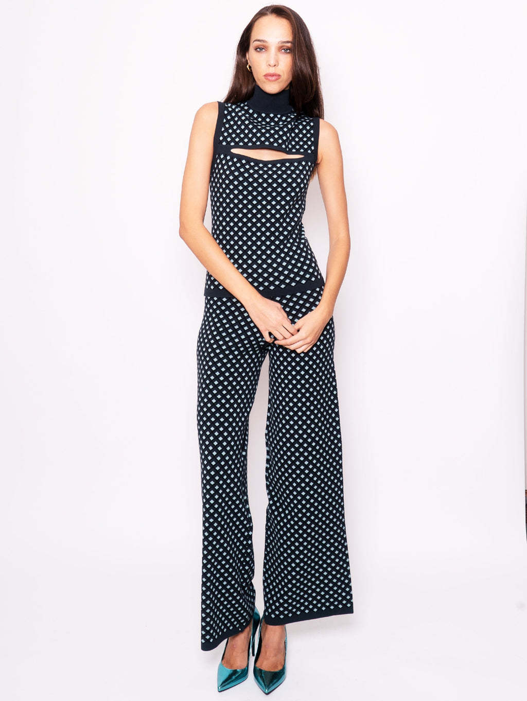 2026 New Arrival Top con Dettaglio Cut Out Verde