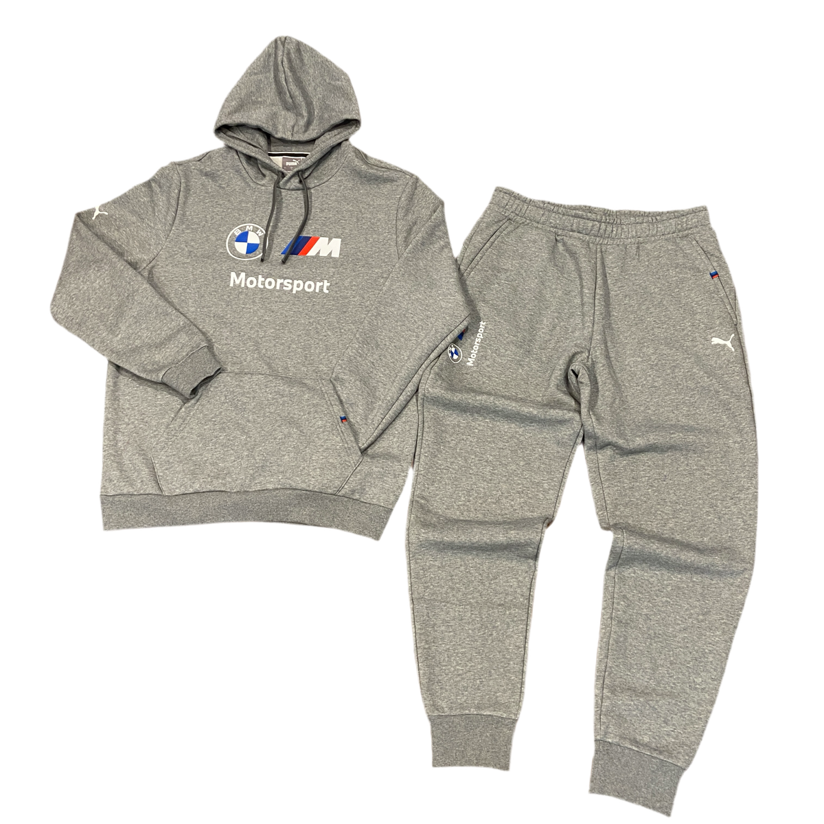 Top Seller uma BMW ESSENTIALS SWEATSUIT HOODIE Men’s- MEDIUM GRAY HEATHER