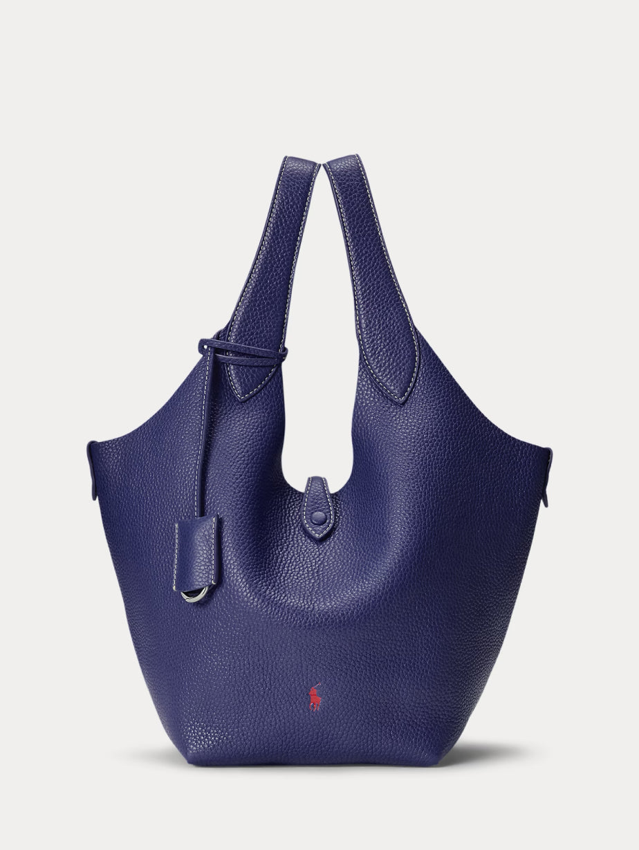 2026 New Arrival Borsa in Pelle Martellata Blu
