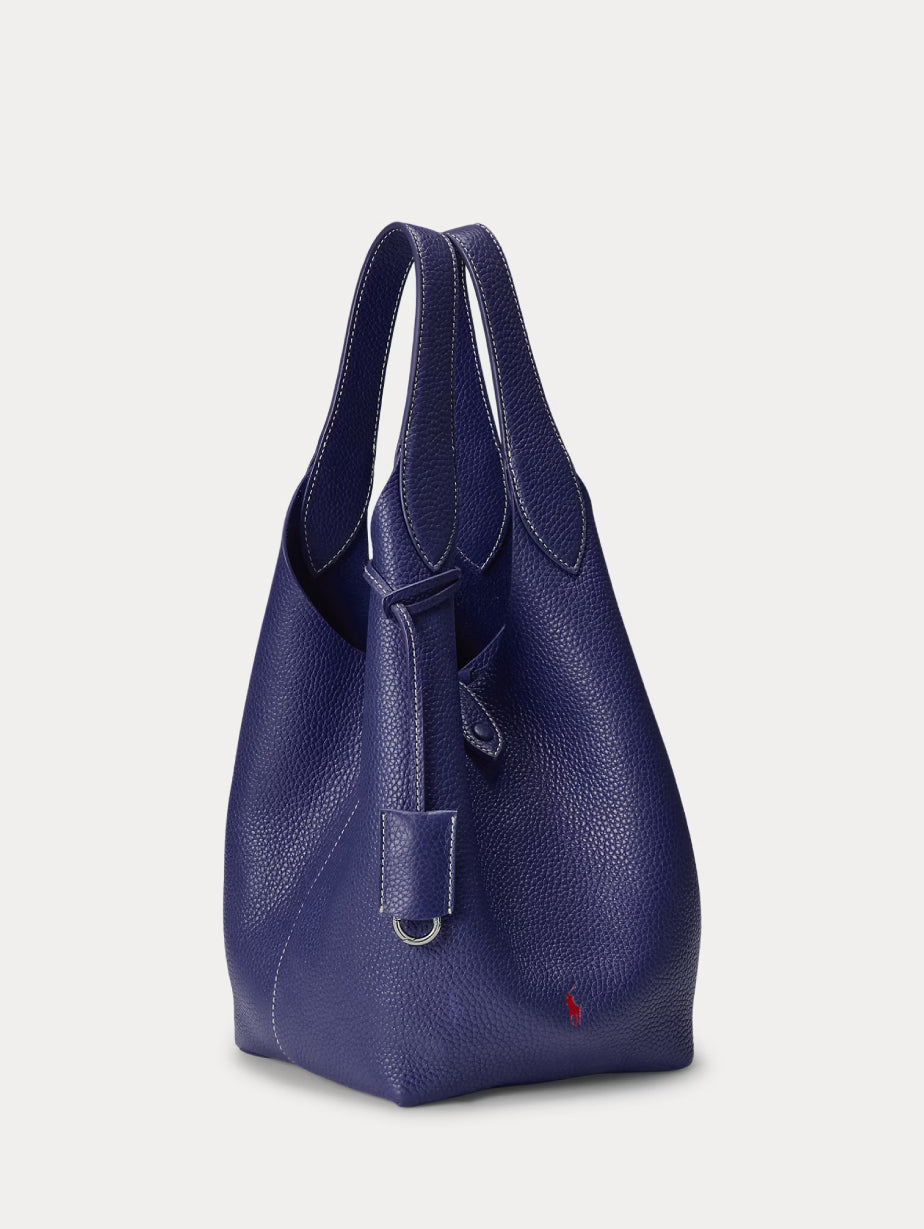 2026 New Arrival Borsa in Pelle Martellata Blu