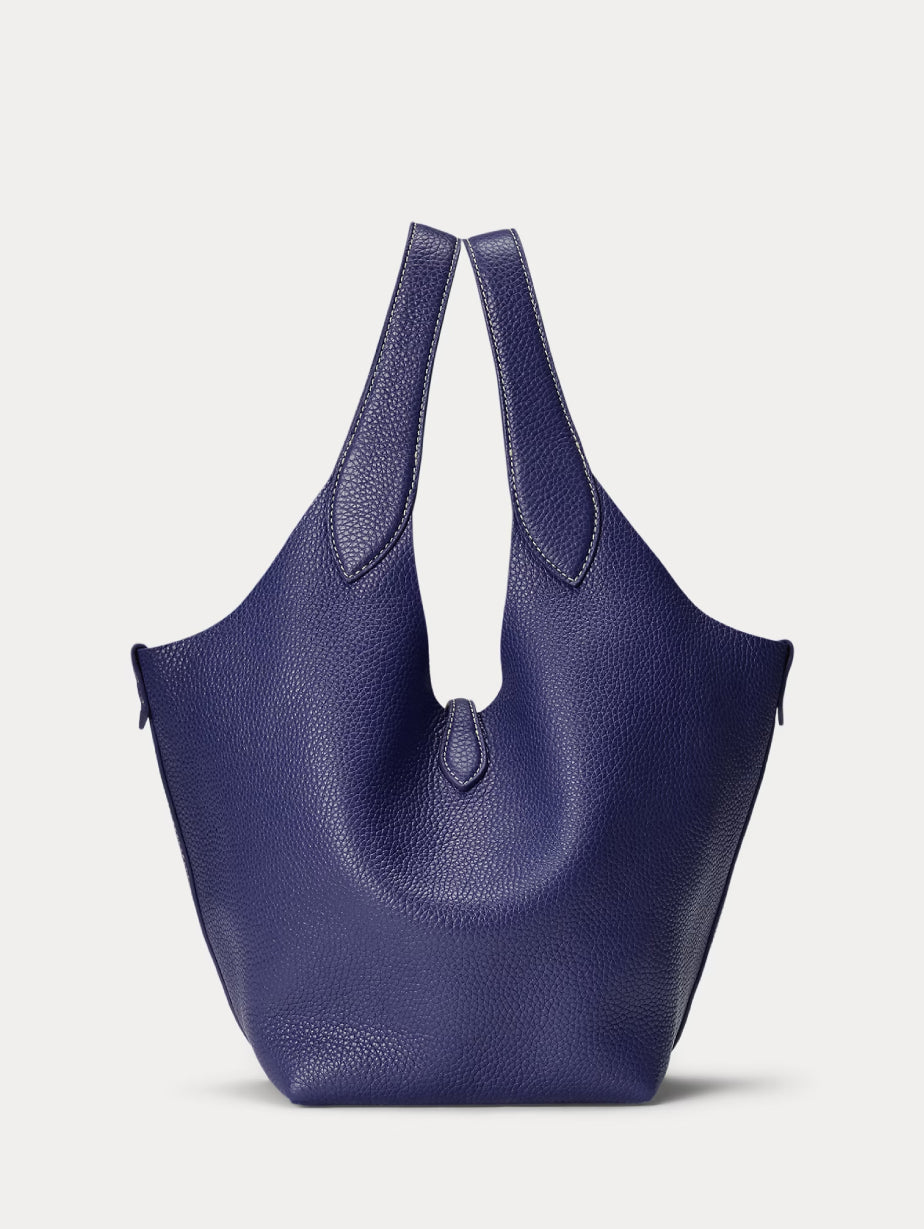 2026 New Arrival Borsa in Pelle Martellata Blu