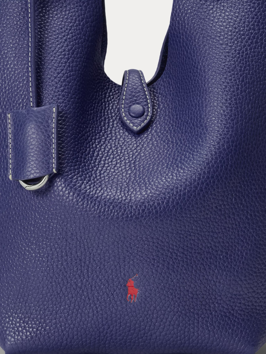 2026 New Arrival Borsa in Pelle Martellata Blu