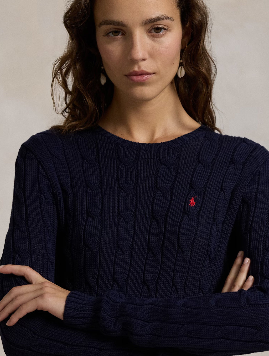2026 New Arrival Maglia a Trecce Cropped Blu