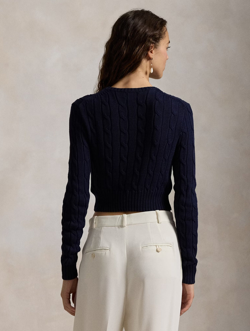 2026 New Arrival Maglia a Trecce Cropped Blu