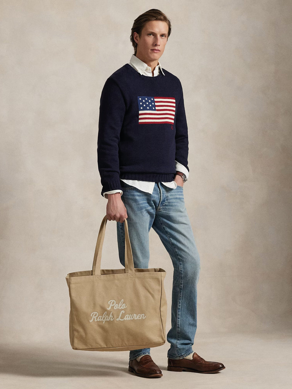 2026 New Arrival Tote in Tela di Cotone Beige