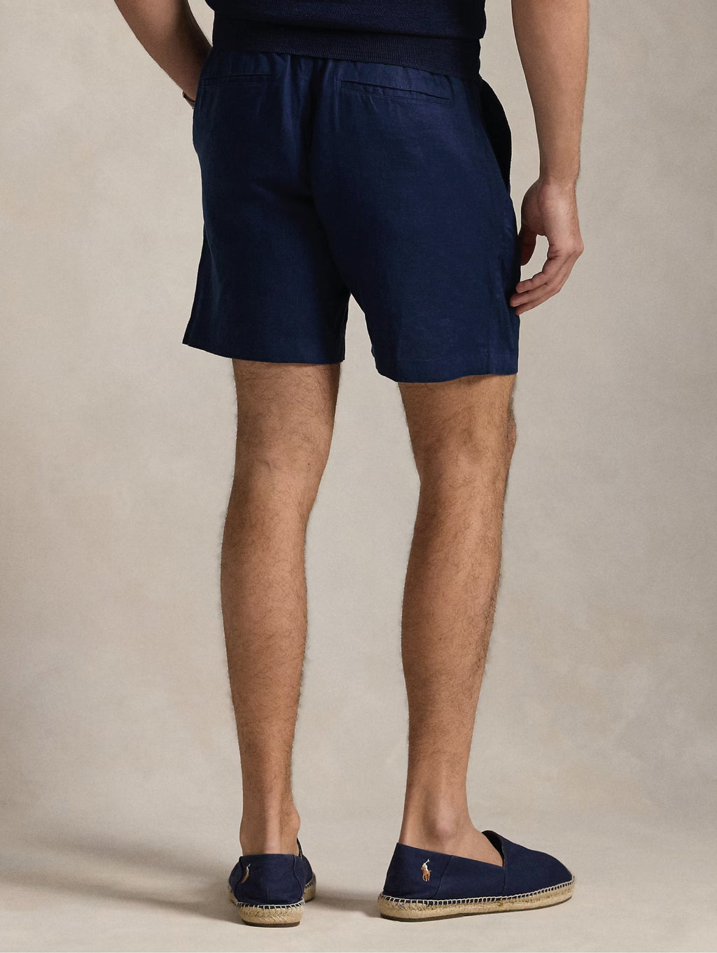 2026 New Arrival Bermuda con Elastico in Lino Blu