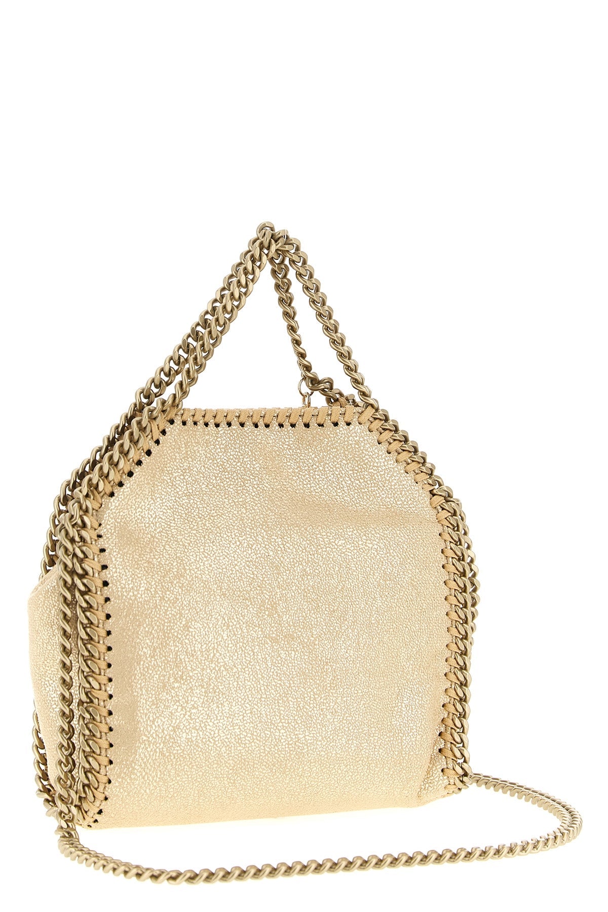 2026 New Arrival falabella tiny handbag in eco shiny dotted chamois fabric