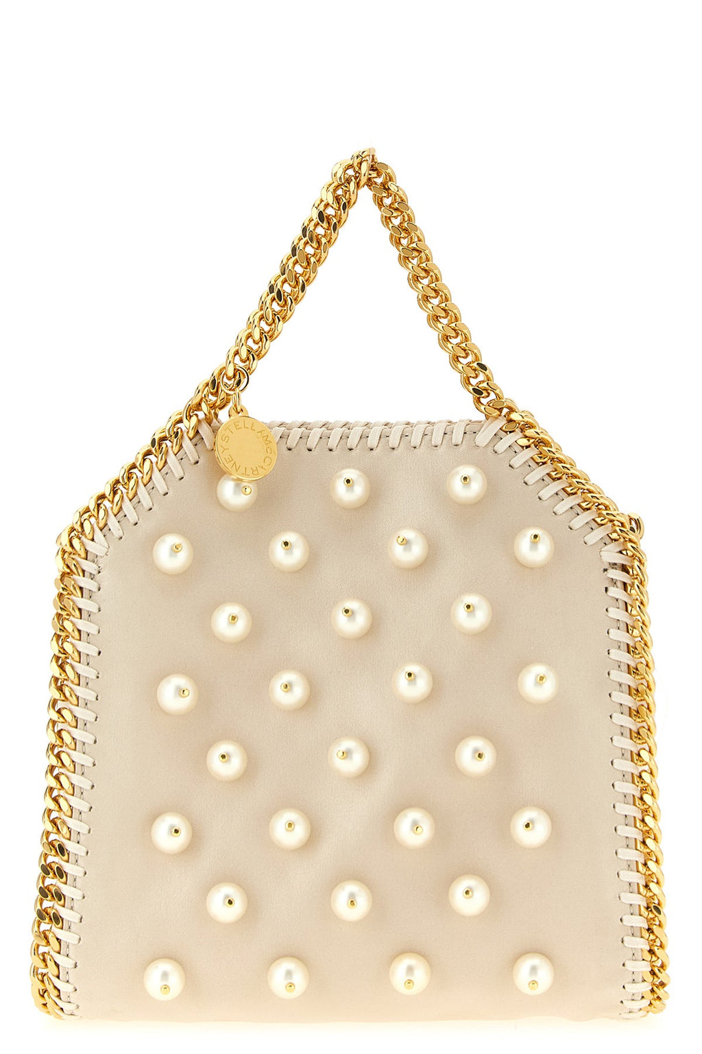 2026 New Arrival micro falabella handbag in forest-friendly satin embroidered