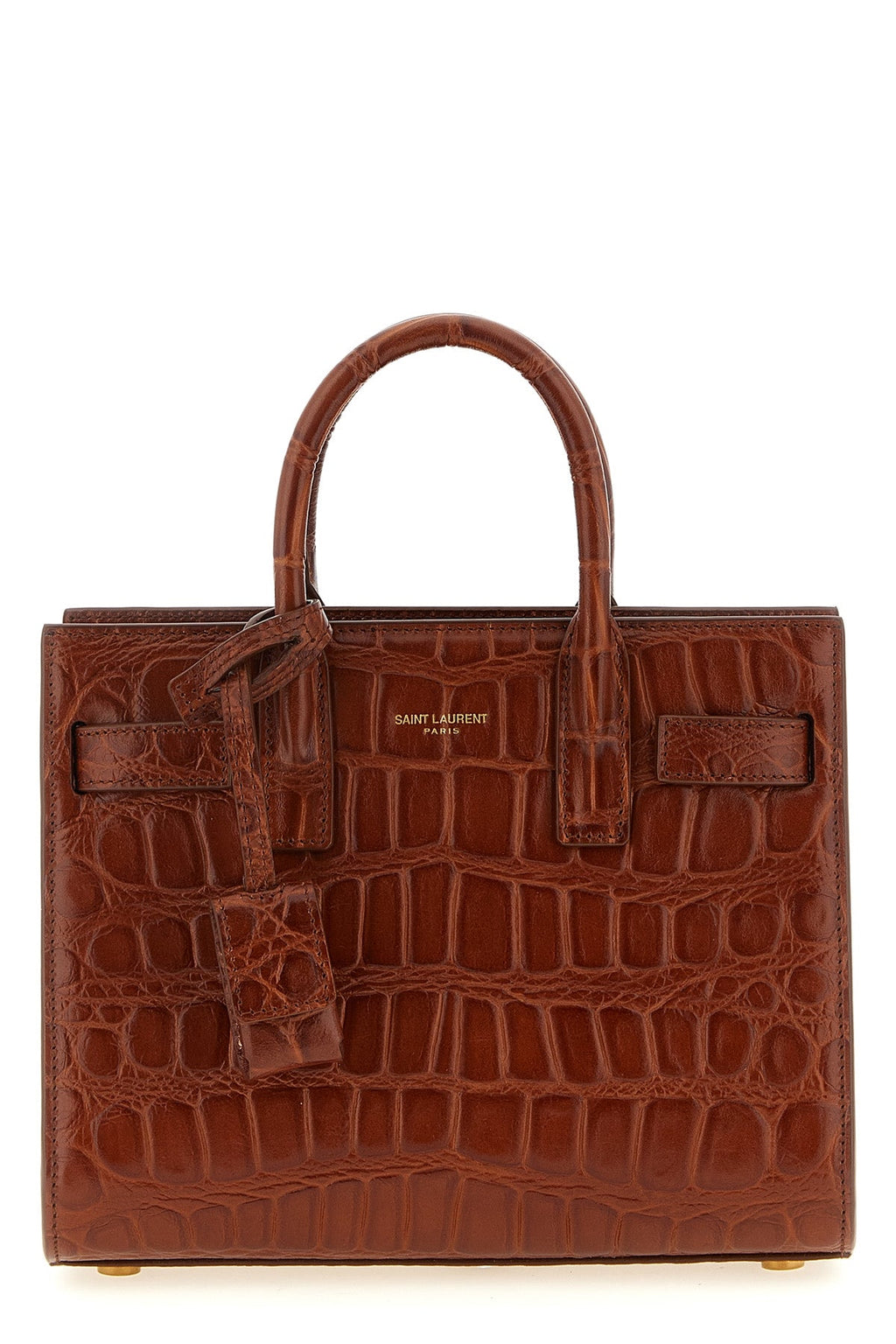 2026 New Arrival nano sac de jour handbag in crocodile embossed leather