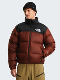 Giacca Retro Nuptse in Tessuto Ripstop Lucido Brace