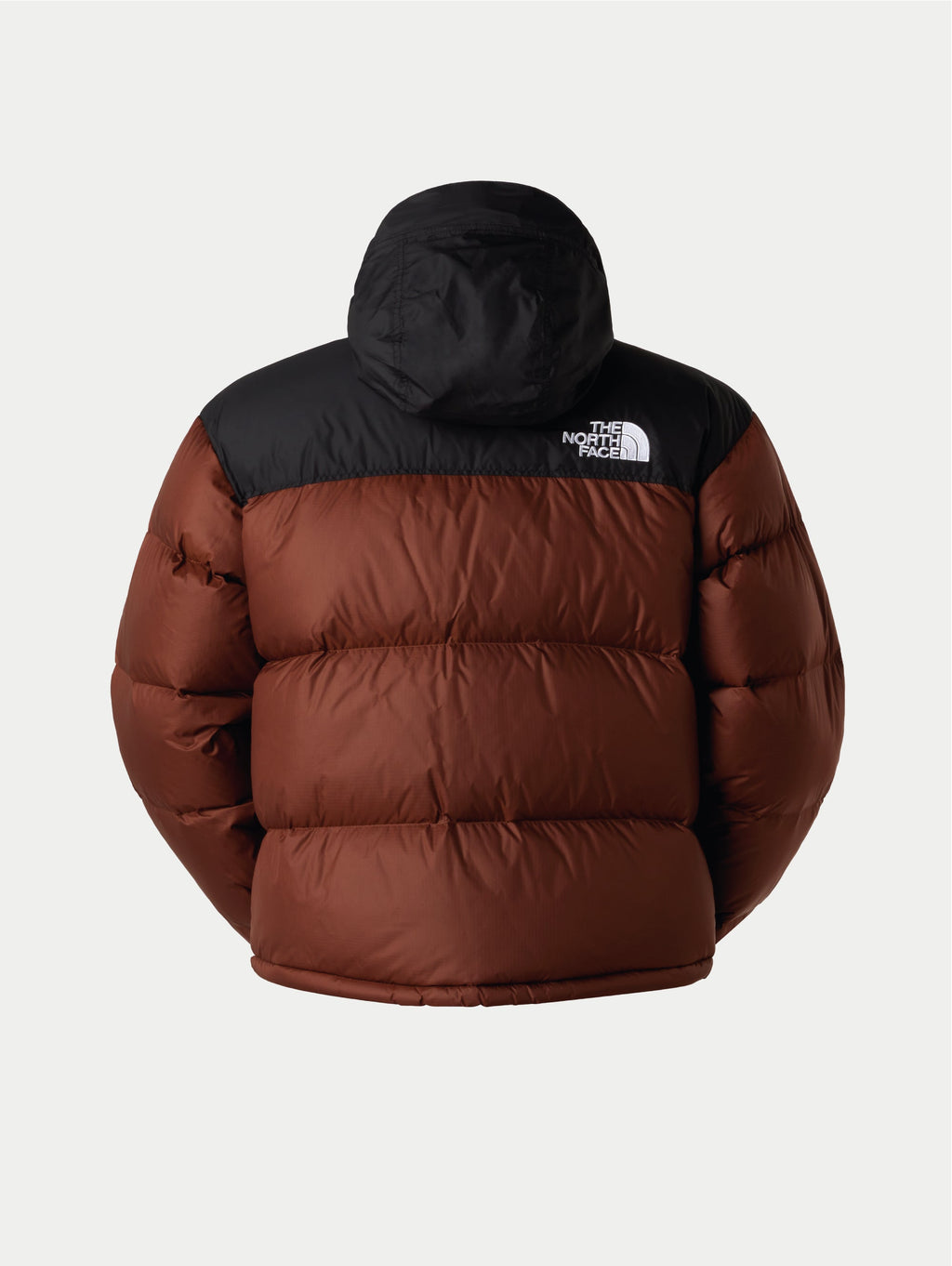 Giacca Retro Nuptse in Tessuto Ripstop Lucido Brace