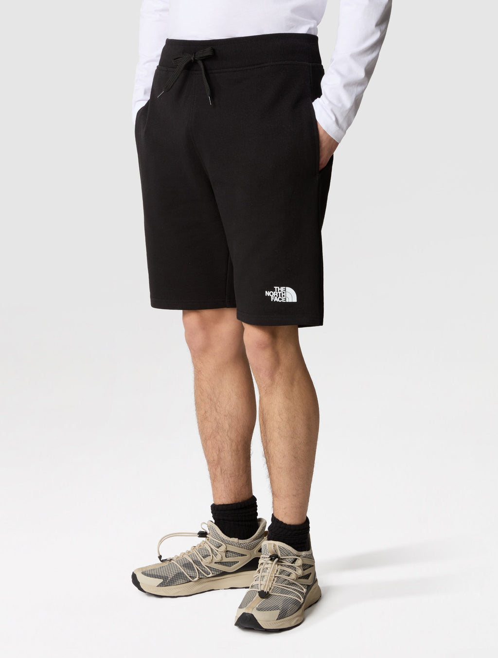 Shorts in Felpa di Cotone Nero