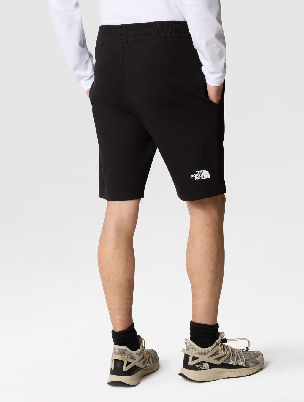 Shorts in Felpa di Cotone Nero