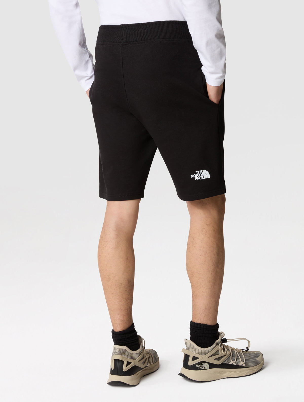 Shorts in Felpa di Cotone Nero
