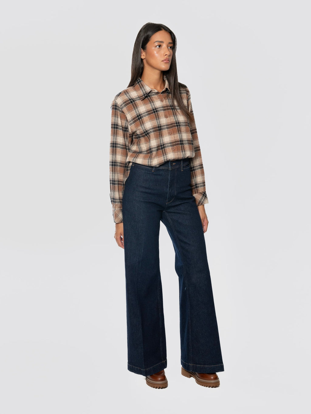 2026 New Arrival Jeans Flare in Denim Stretch Beaton Blu