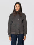 2026 New Arrival Bomber Pilot in Lana con Colletto in Pelliccia Marrone