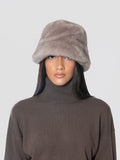 2026 New Arrival Cappello Bucket in Ecopelliccia Grigio