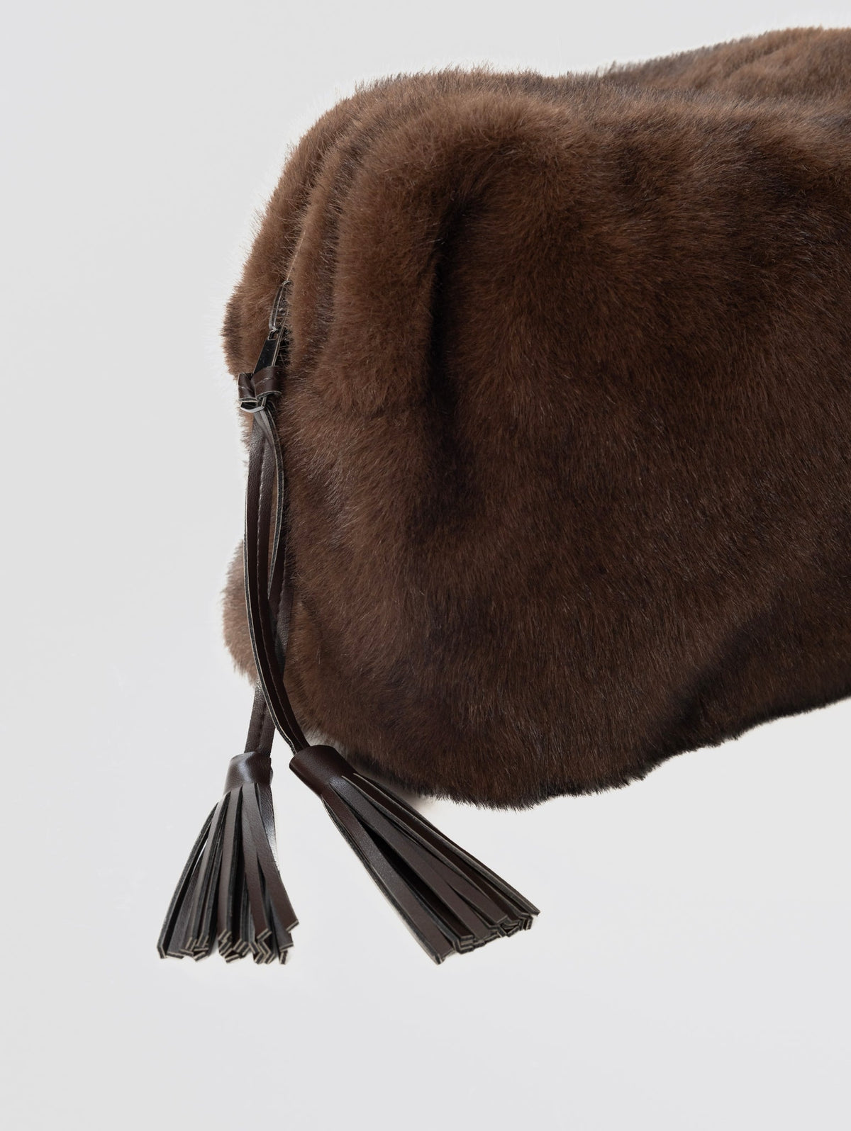 2026 New Arrival Pochette in Ecopelliccia Marrone