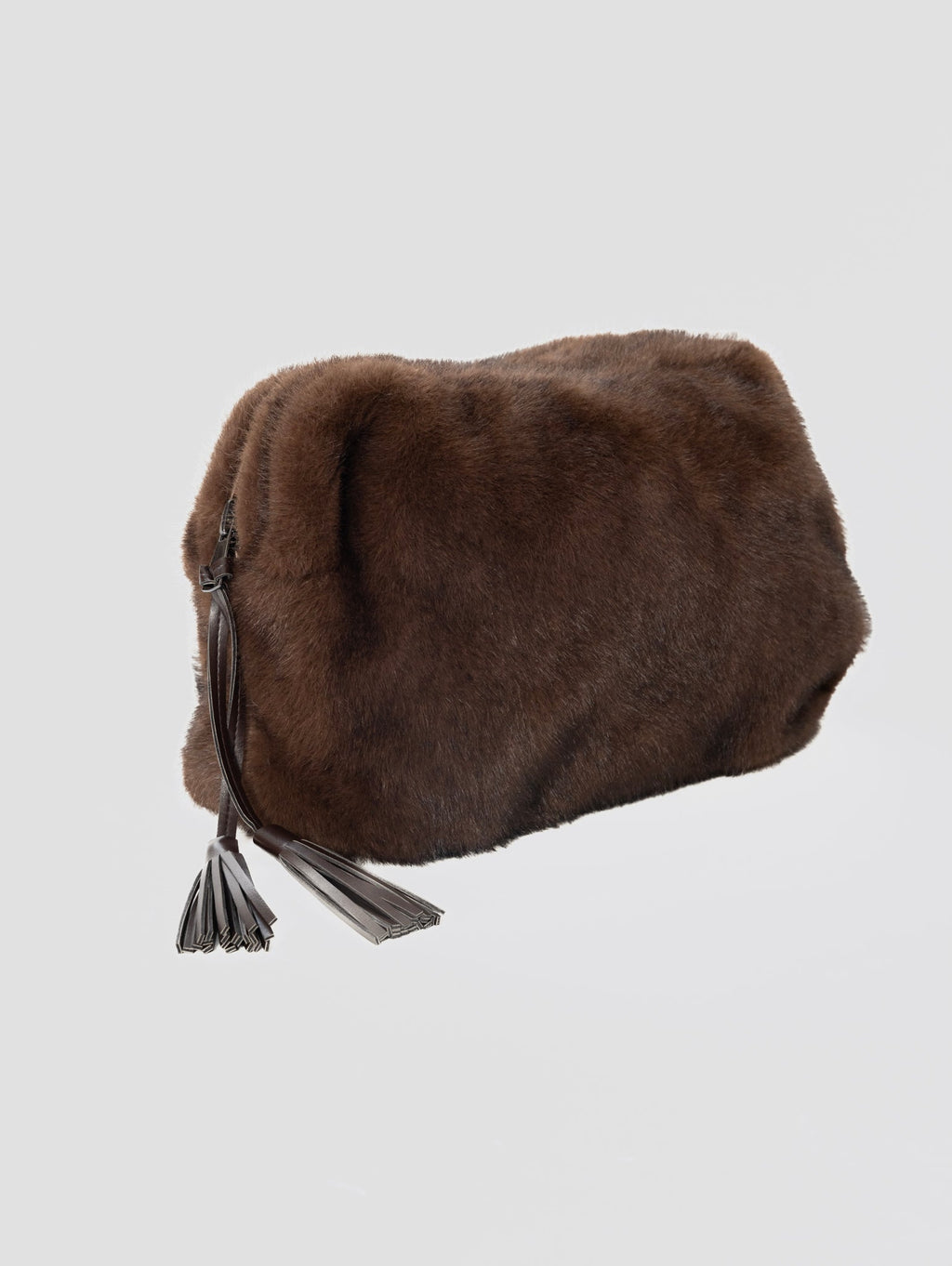 2026 New Arrival Pochette in Ecopelliccia Marrone