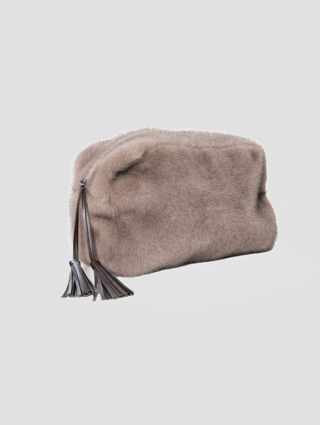 2026 New Arrival Pochette in Ecopelliccia Grigia