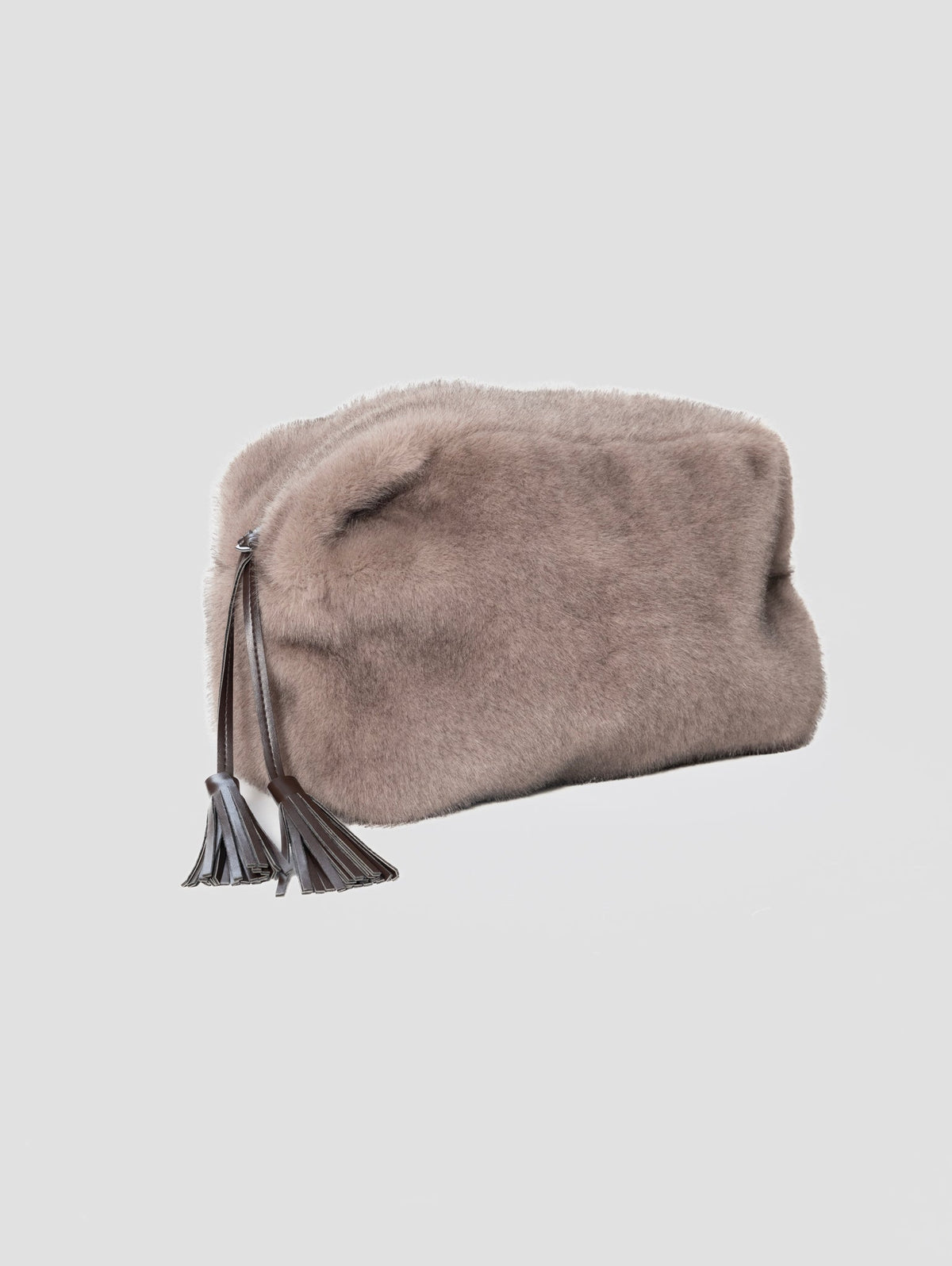 2026 New Arrival Pochette in Ecopelliccia Grigia