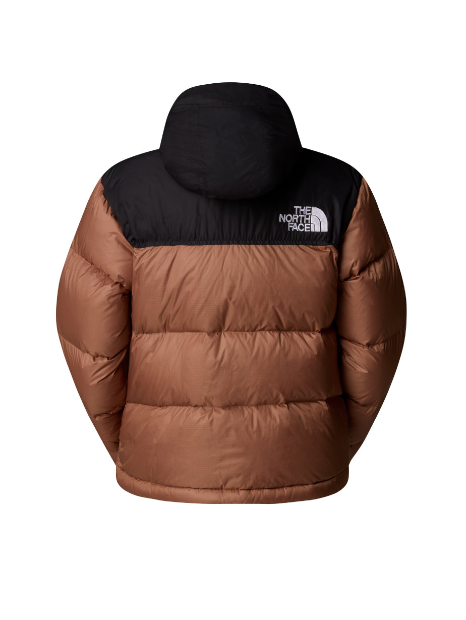 Giacca Retro Nuptse Squadrato da Donna Marrone