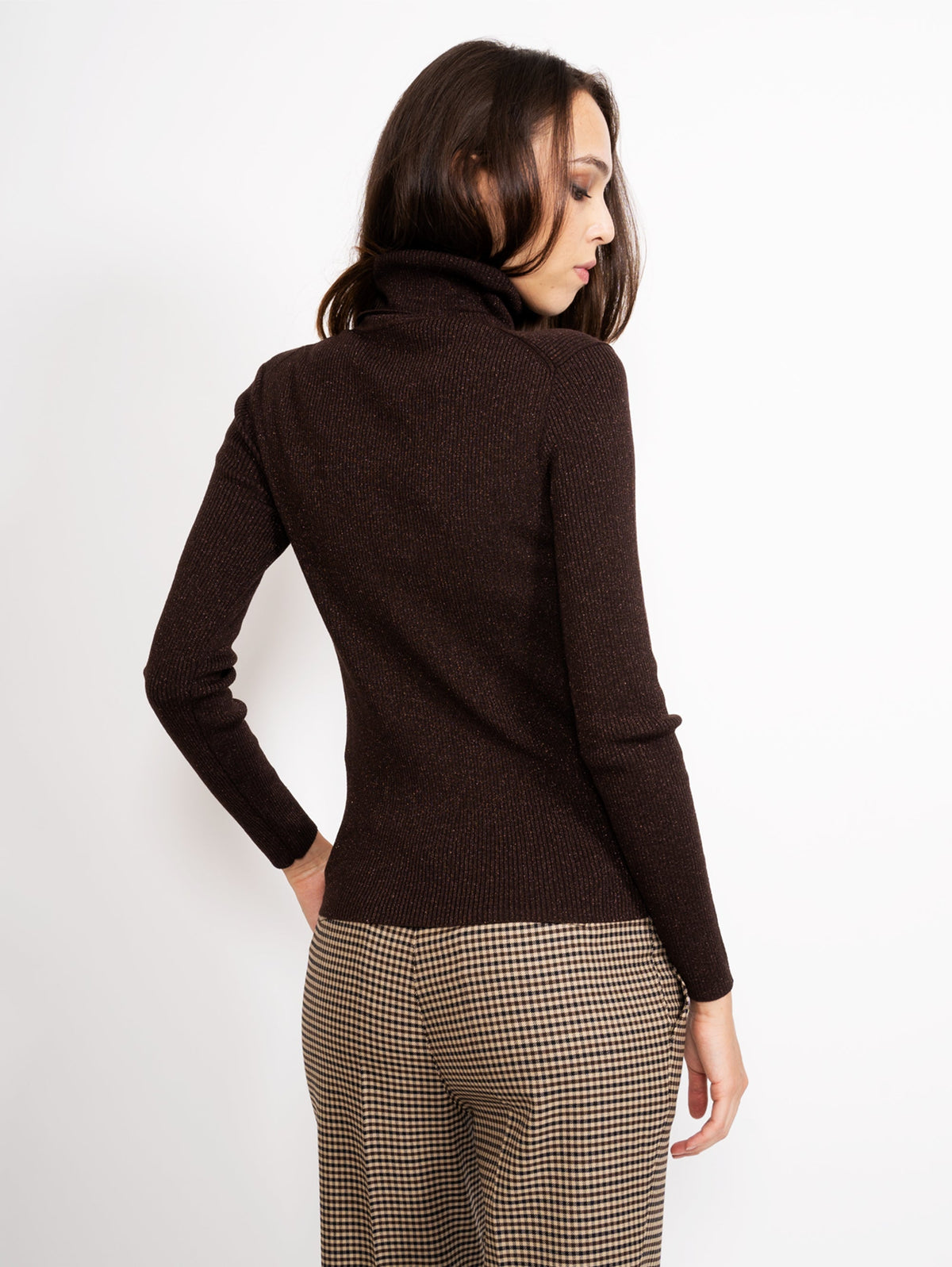 2026 New Arrival Maglia in Lurex Marrone