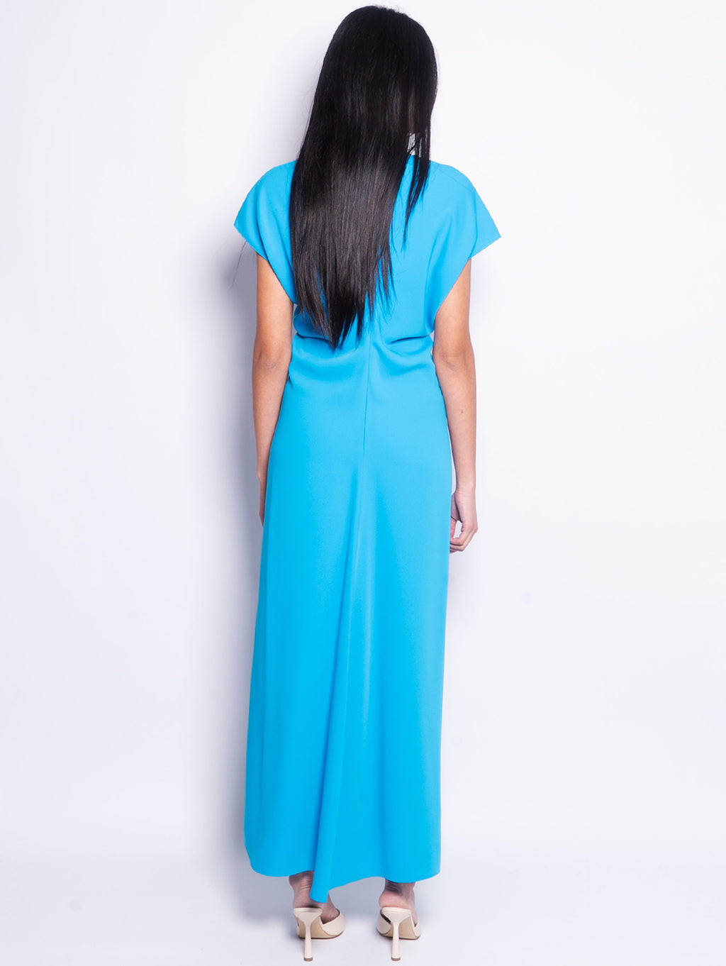 2026 New Arrival Abito Lungo con Scollo a V Turchese