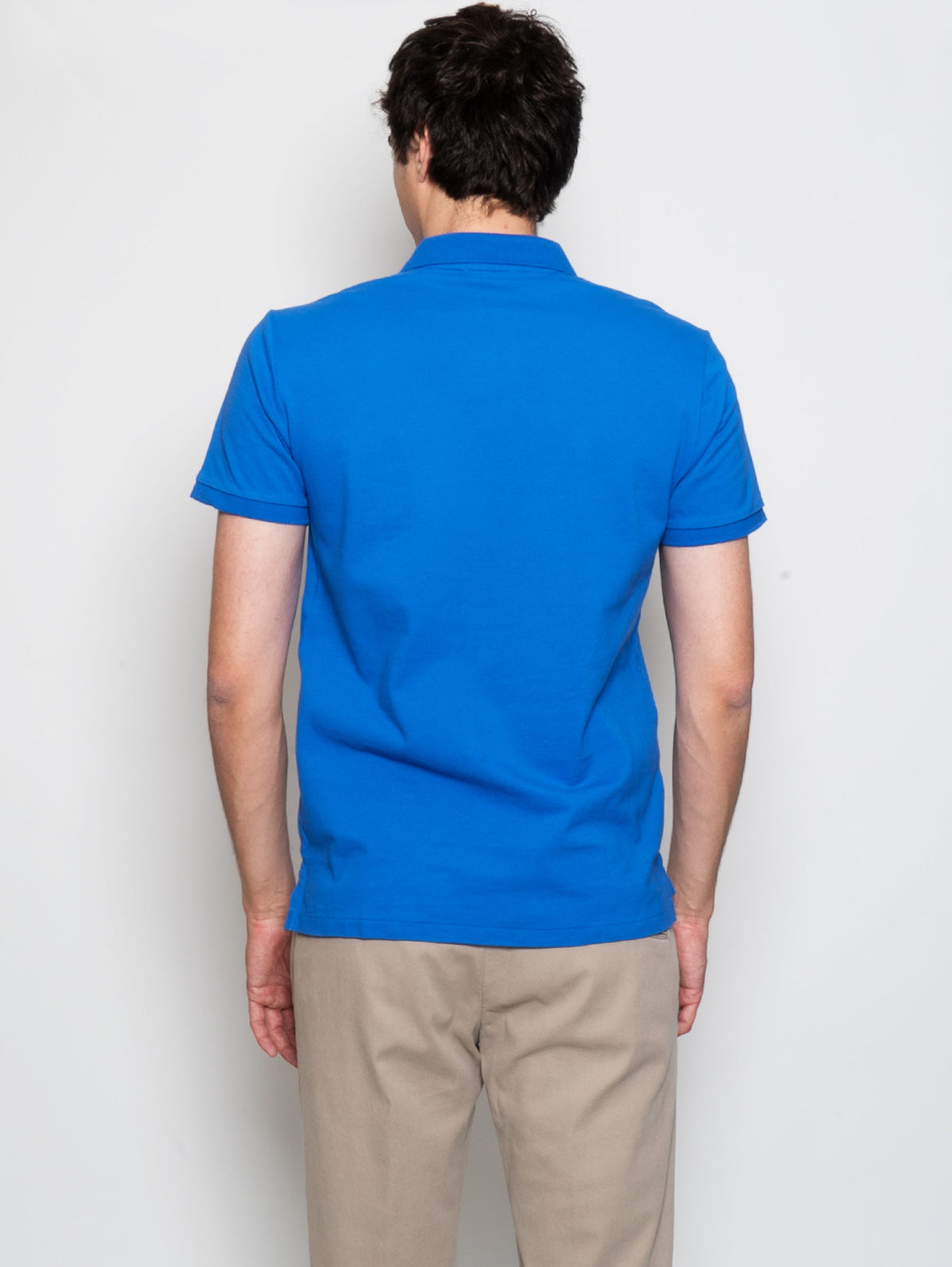 2026 New Arrival Polo in Piquè Slim Fit Blu Royal