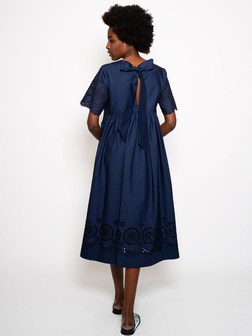 2026 New Arrival Abito Midi Macramè Blu