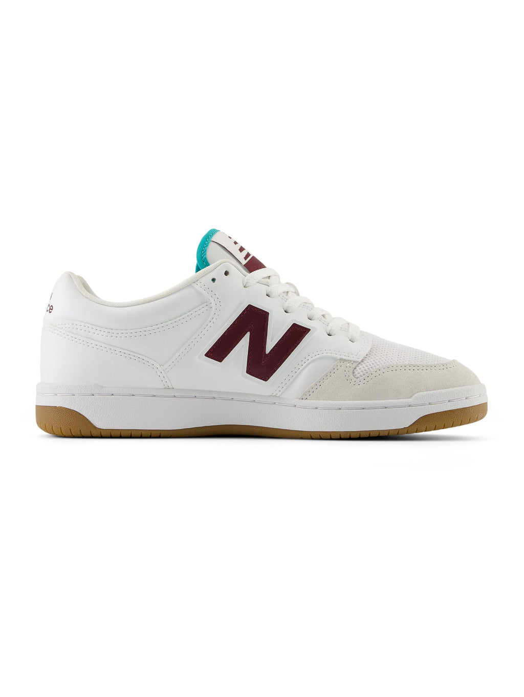 2026 New Arrival Sneakers Basse da Basket 480 Bianco/Bordeaux
