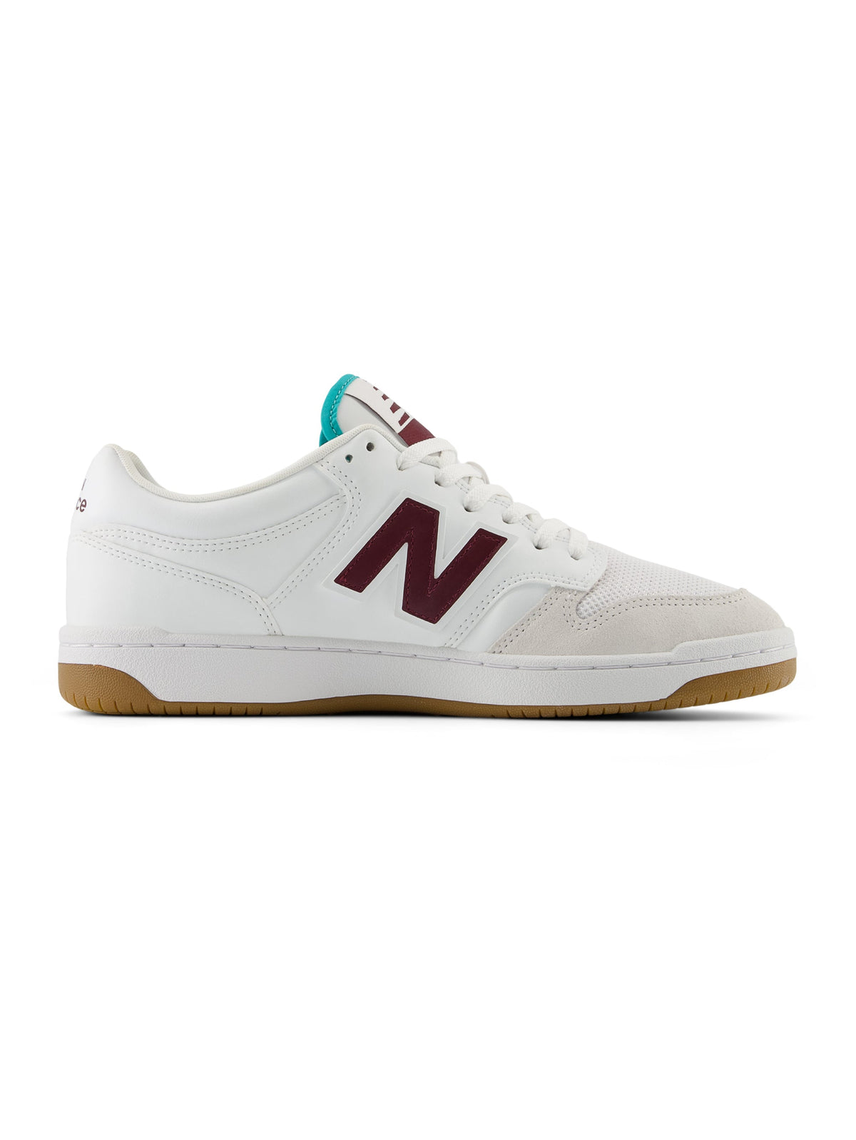 2026 New Arrival Sneakers Basse da Basket 480 Bianco/Bordeaux