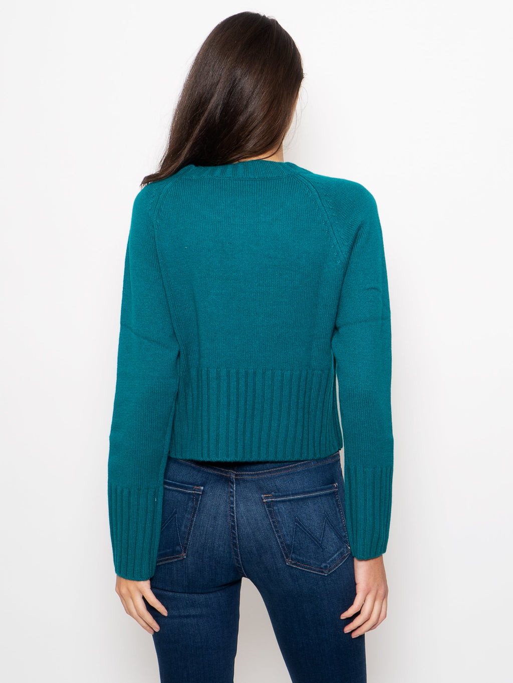 2026 New Arrival Maglia Girocollo in Lana e Cashmere Petrolio
