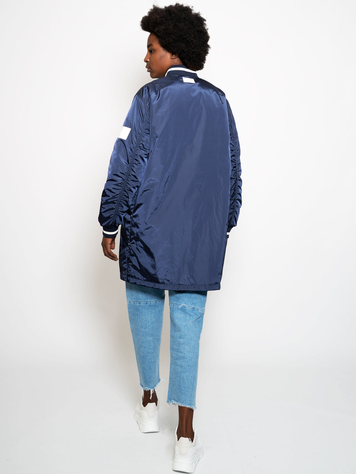2026 New Arrival Bomber Lungo con Spacchi Blu