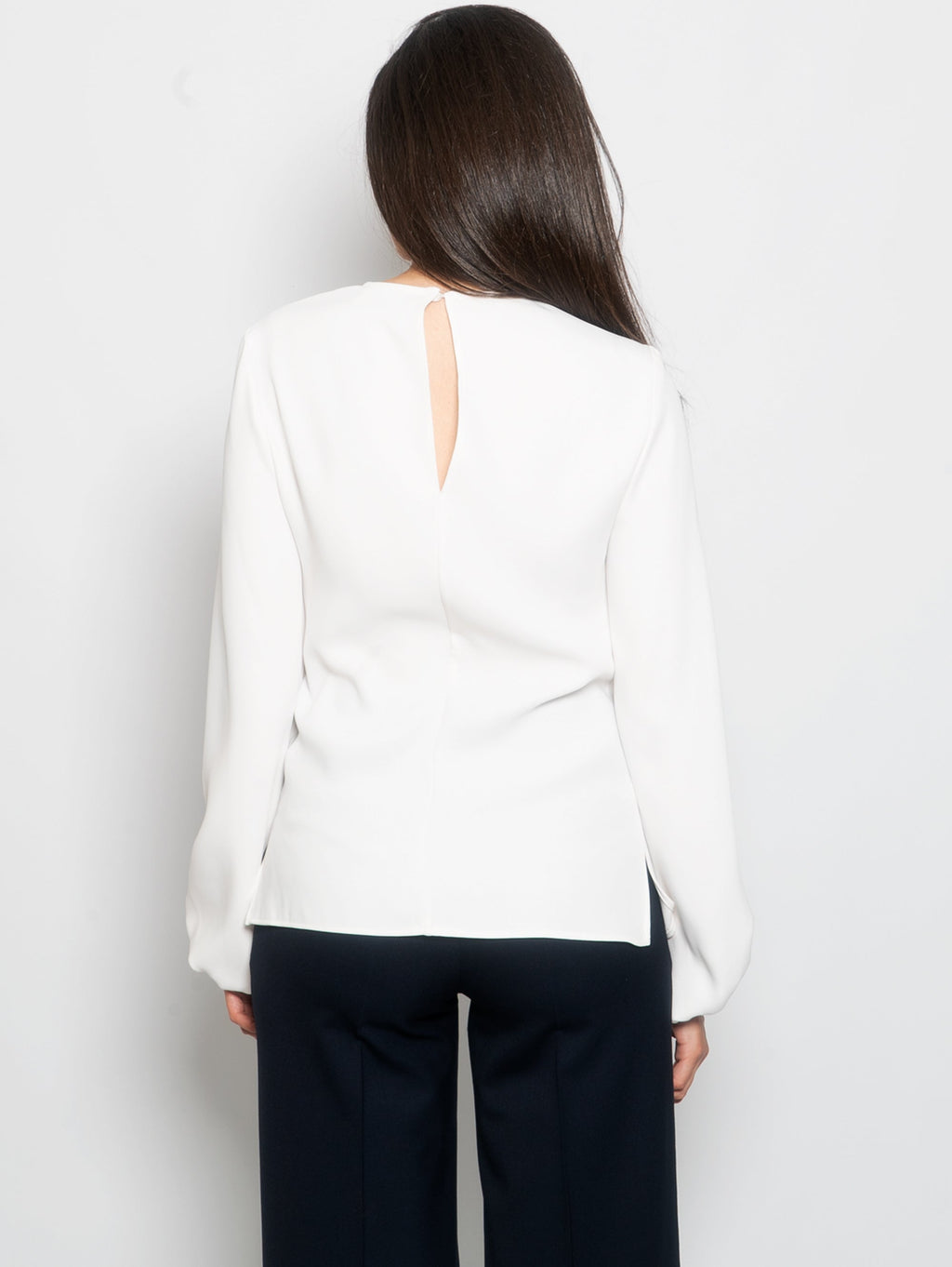 2026 New Arrival Blusa con Manica a Palloncino Panna