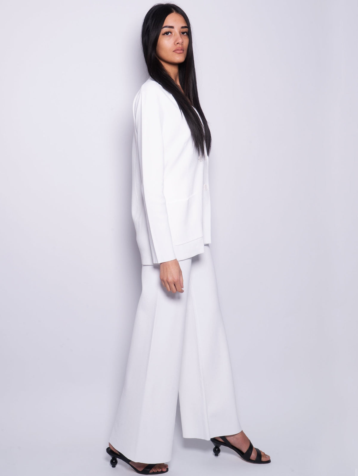 2026 New Arrival Pantalone Cropped in Maglia Panna