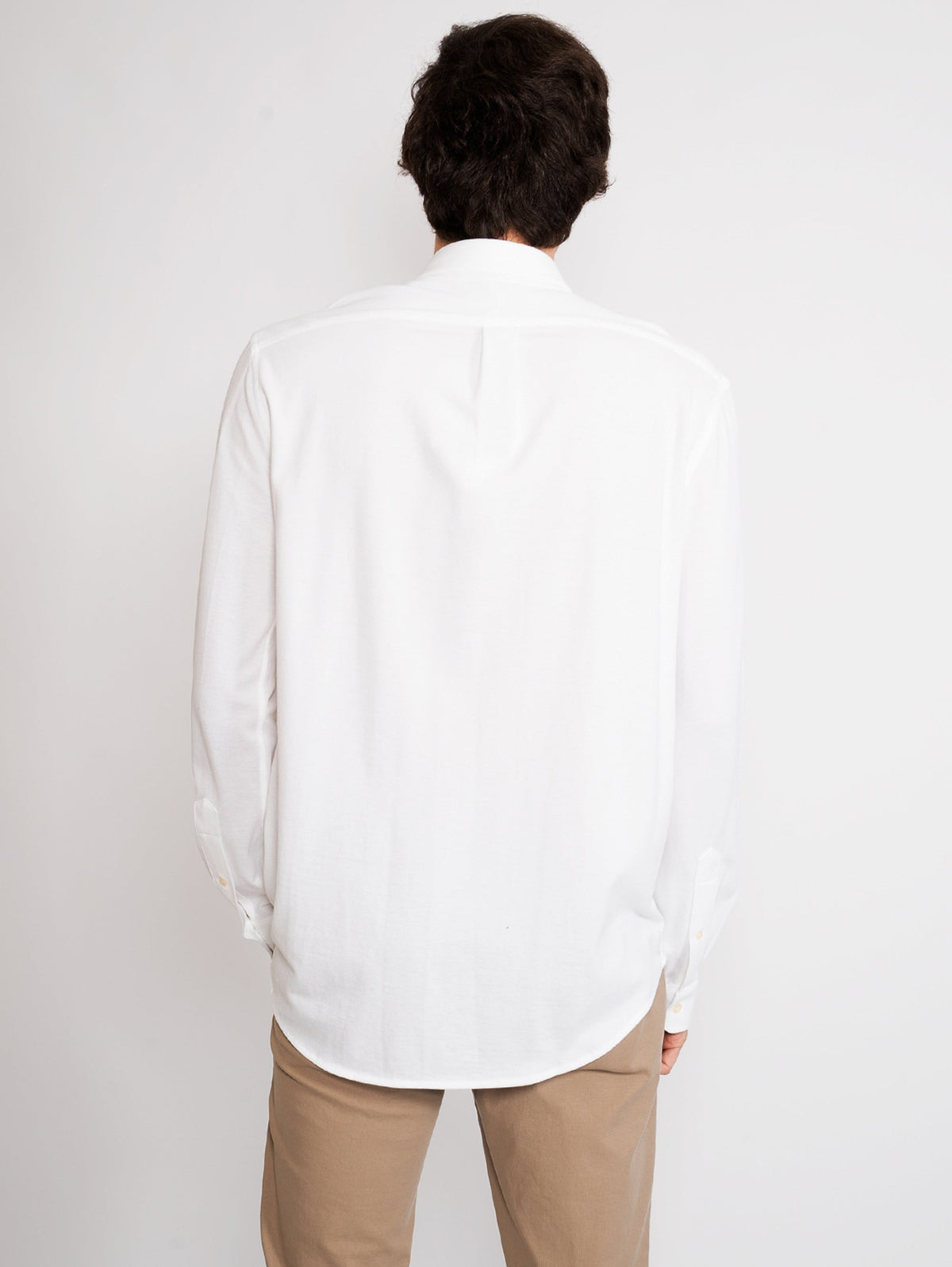 2026 New Arrival Camicia in Oxford Knit Bianco