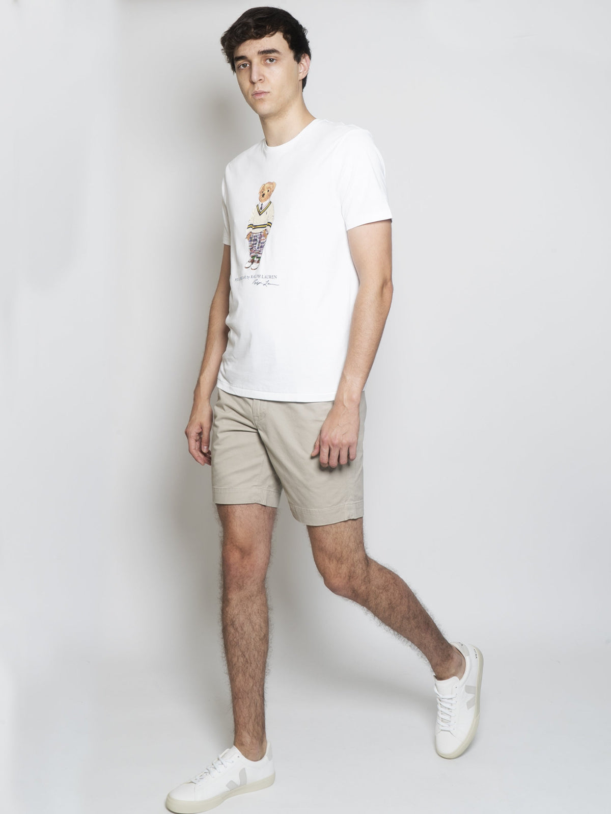 2026 New Arrival Short in Cotone Straight-Fit Khaki