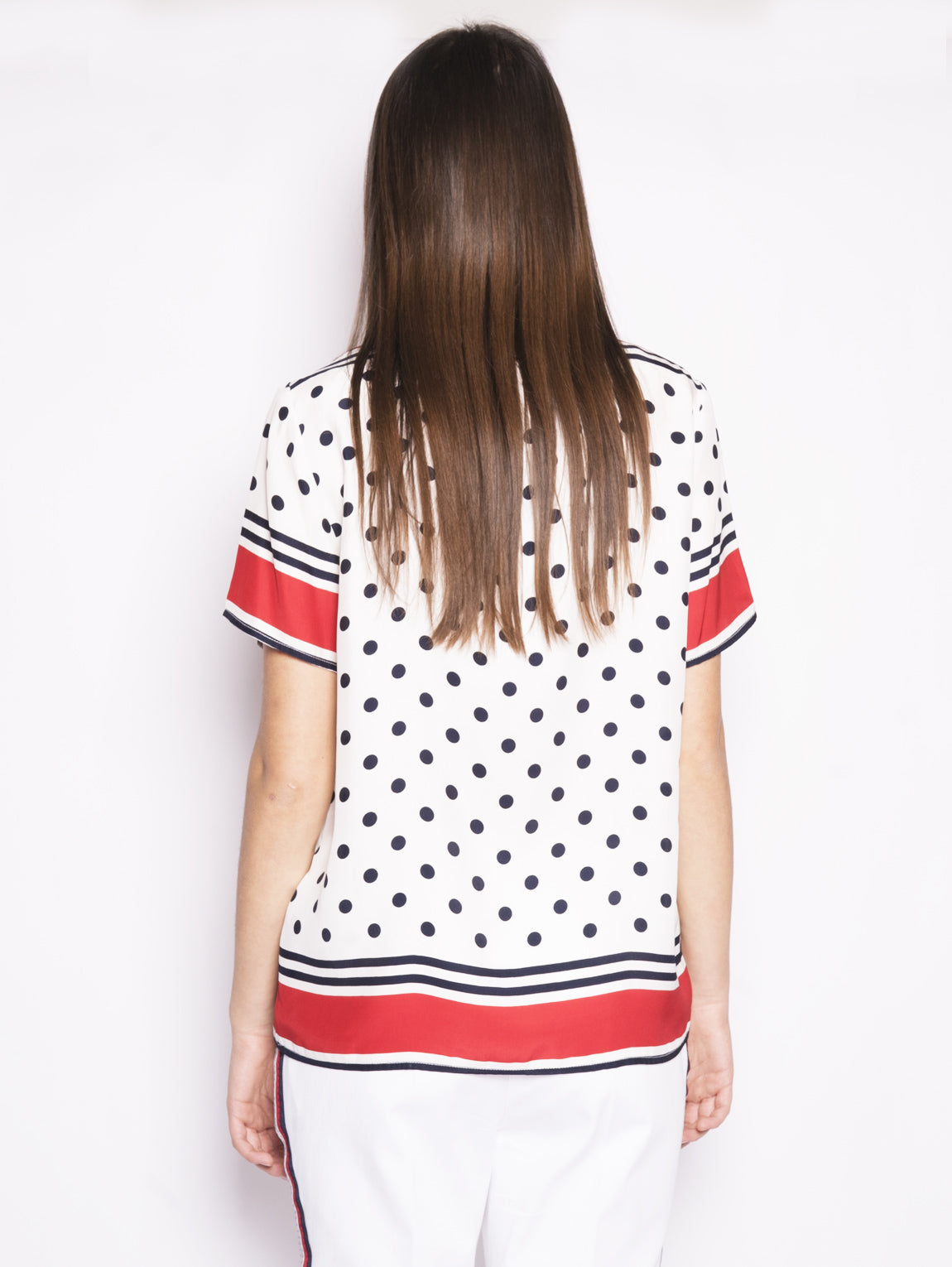 2026 New Arrival Blusa Superb Bianco / Blu / Rosso